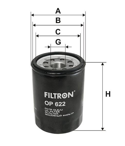 FILTR OLEJU  OP622 * PURFLUX LS894  