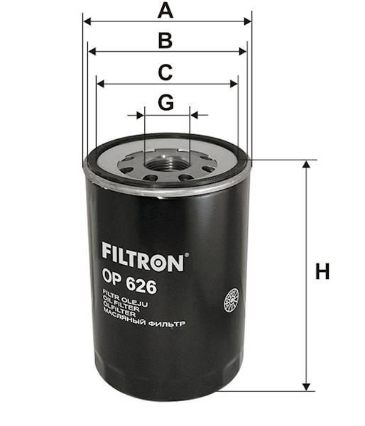 OP626 FILTR OLEJU 
