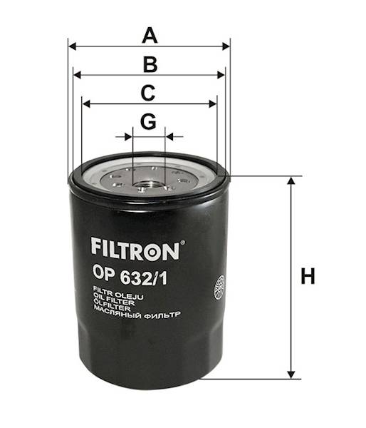FILTR OLEJU OP632/1