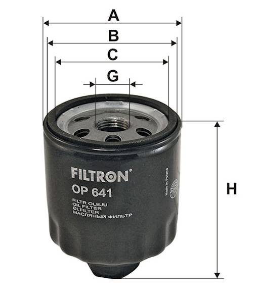 OP641 FILTR OLEJU 