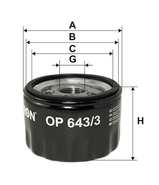 OP643/3 FILTR OLEJU 
