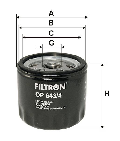 OP643/4 FILTR OLEJU