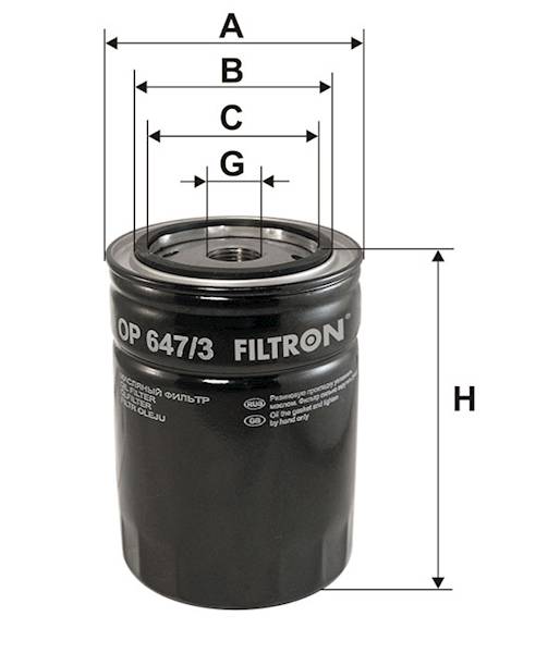 OP647/3 FILTR OLEJU
