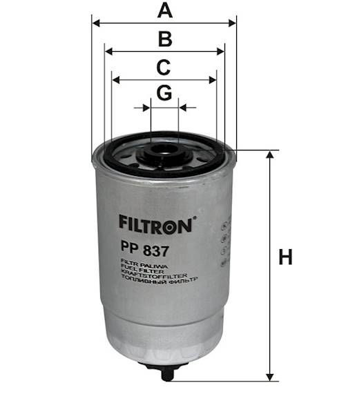 PP837 FILTR PALIWA 