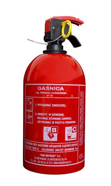 GAŚNICA PROSZKOWA 1KG.(SAMOCHODOWA) Z UCHWYTEM 
