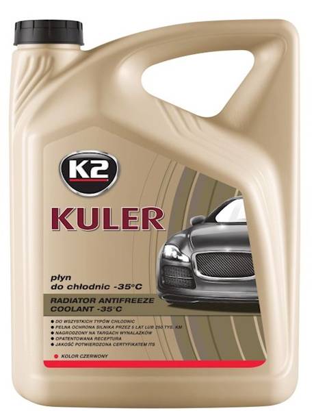 T205C KULER CZERWONY 5L. PŁYN DO CHŁODNIC G12