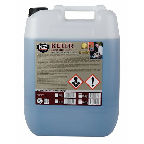 W406N KULER NIEBIESKI 22kg. -35 STOPNI PŁYN DO CHŁODNIC G11