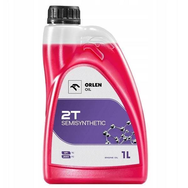 Orlen oil 2T SEMISYNTETIC  1L. CZERWONY