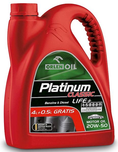PLATINUM CLASSIC LIFE+     4,5L. 20W50