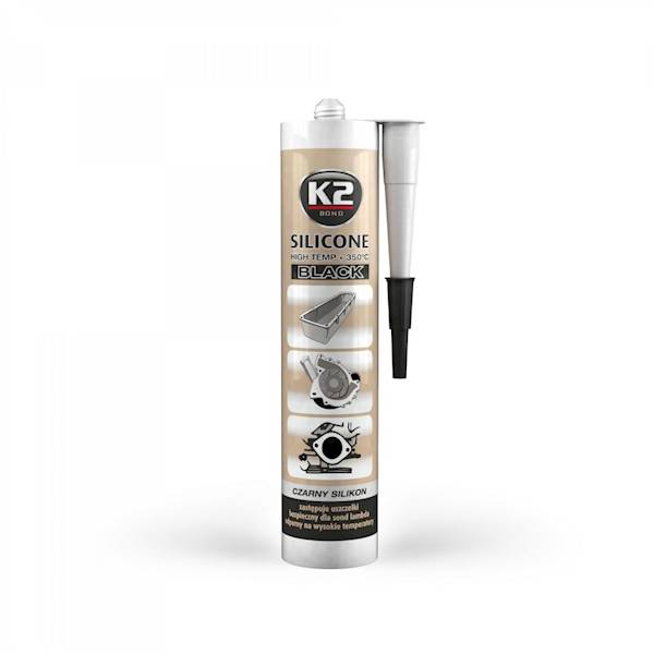 B200N SILIKON CZARNY 300ML KARTUSZ 350 STOPNI 