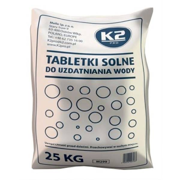 M299 SÓL TABLETKOWA 25KG. DO UZDATNIANIA WODY 