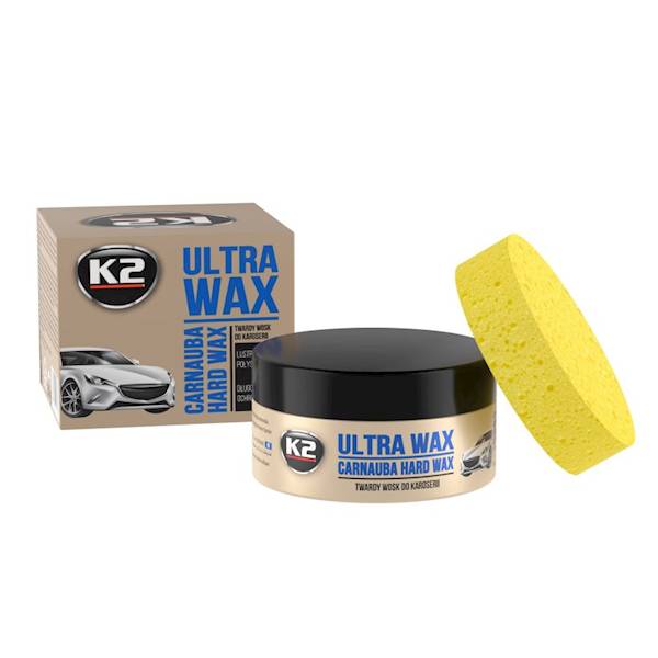 K073 ULTRA WAX 250 G  WOSK CARNAUBA Z GĄBKĄ