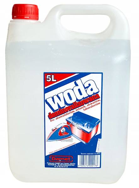WODA DEMINERALIZOWANA          5L.
