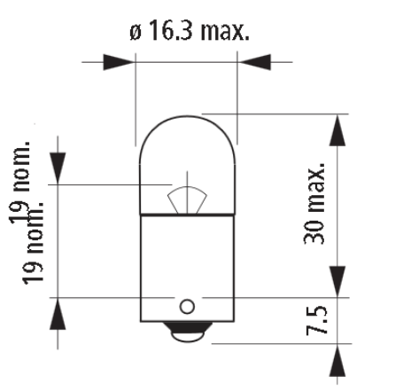 12V NARVA 17311 10W BA15s
