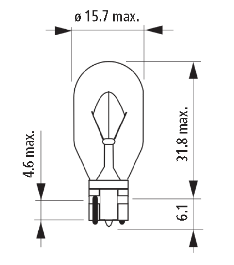12V NARVA 17631 16W W2,1X9,5 CAŁOSZKALANA