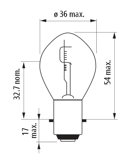 12V NARVA 49531 35/35W S2  BA20D