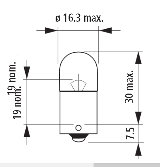 12V NARVA 17171 5W BA15s R5W