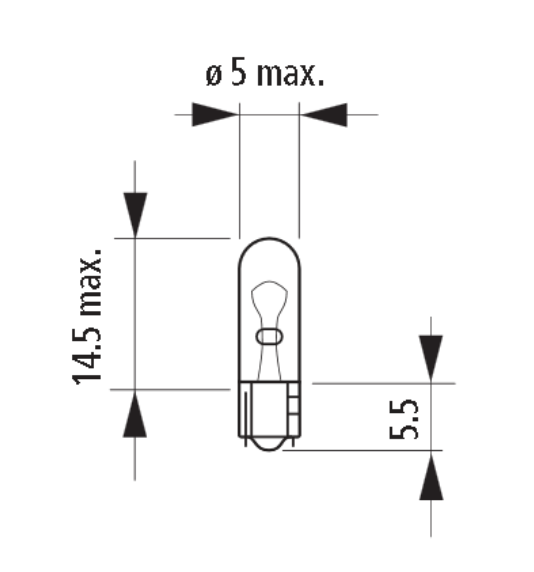 24V NARVA 17040 1,2W R5 CAŁOSZKLANA