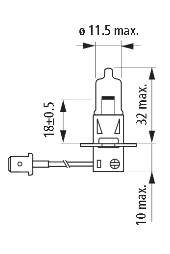 24V NARVA 48700 H3 70W PK22s