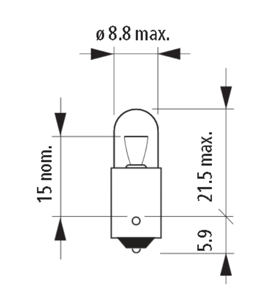 12V NARVA 17131 4W BA9s
