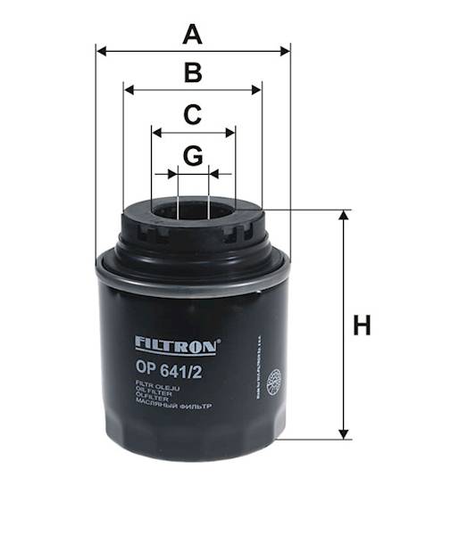 OP641/2 FILTR OLEJU
