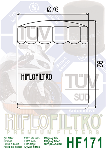 HF171B FILTR OLEJU HIFLO