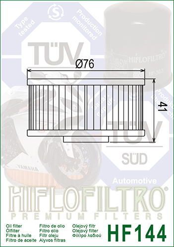 HF144 FILTR OLEJU 