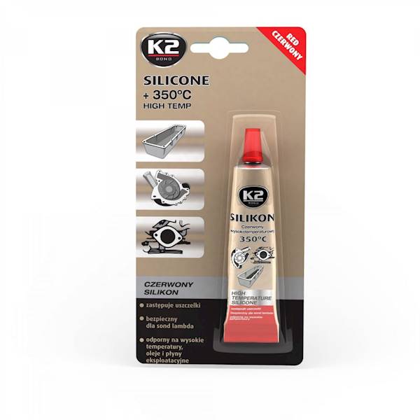 B2450 SILIKON CZERWONY 21G PŁYNNA USZCZELKA 350C