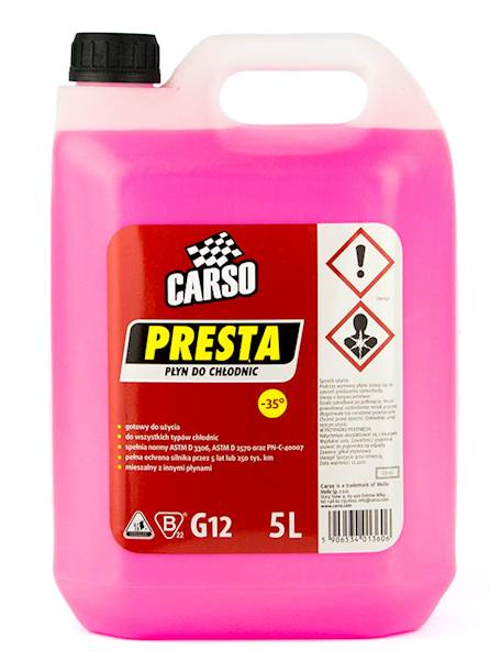 C615C PRESTA -35C 5L. CZERWONY PŁYN DO CHŁODNIC