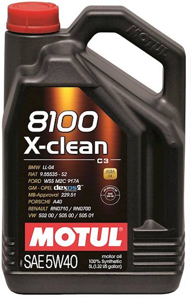 MOTUL 8100 X-CLEAN 5W40 C3 5L
