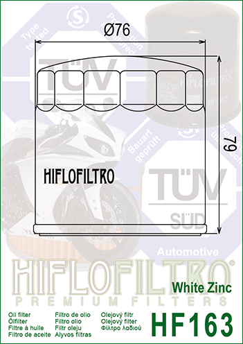 HF163 FILTR OLEJU HIFLO