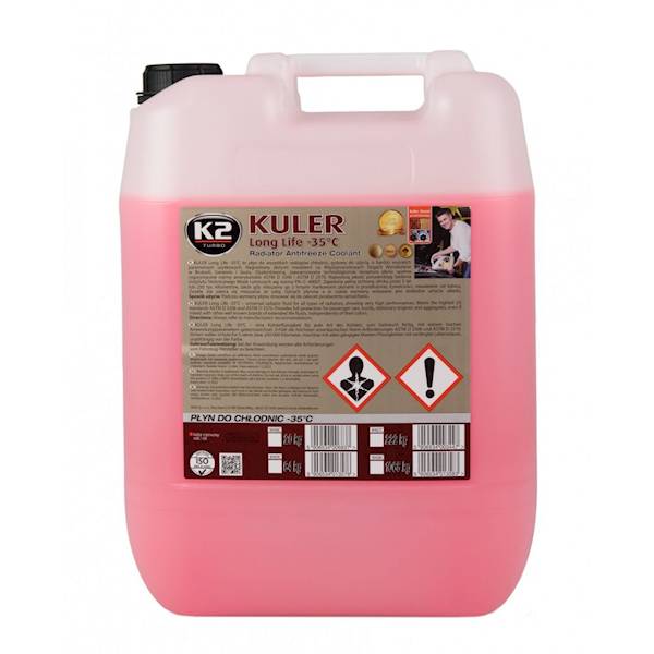 W406C KULER CZERWONY 22kg. PŁYN DO CHŁODNIC G12