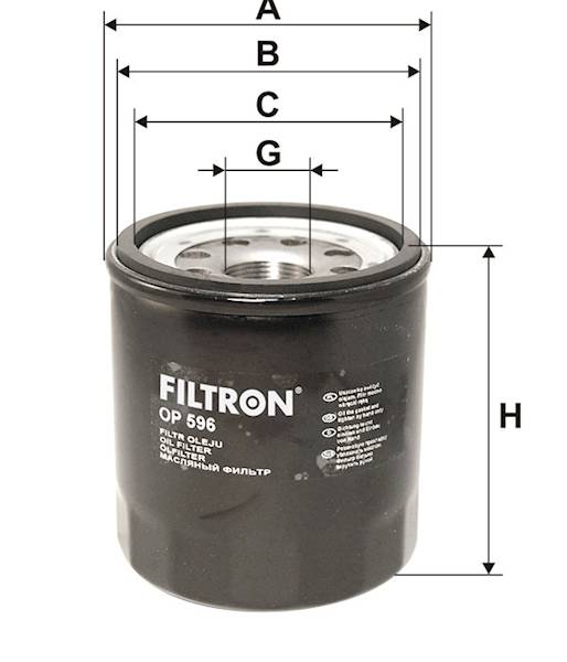 FILTR OLEJU OP596 *