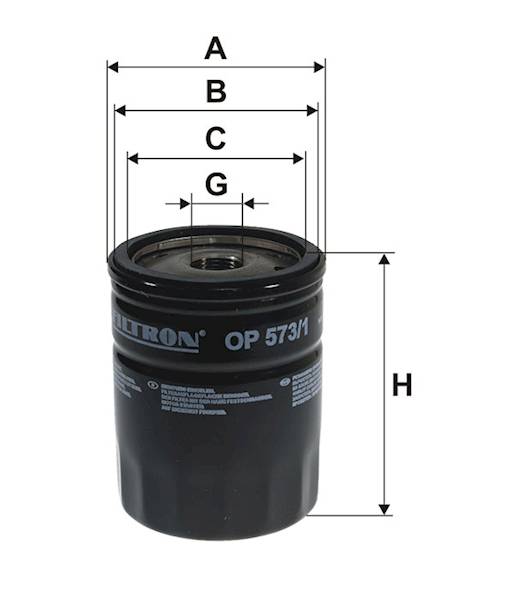 FILTR OLEJU OP573/1