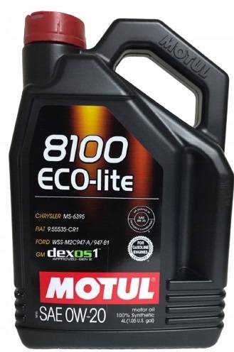 MOTUL 8100 ECO-LITE  0W20  4L. 