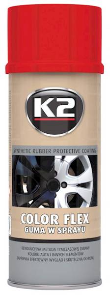 L343CE COLOR FLEX GUMA W SPRAYU CZERWONY 400ML