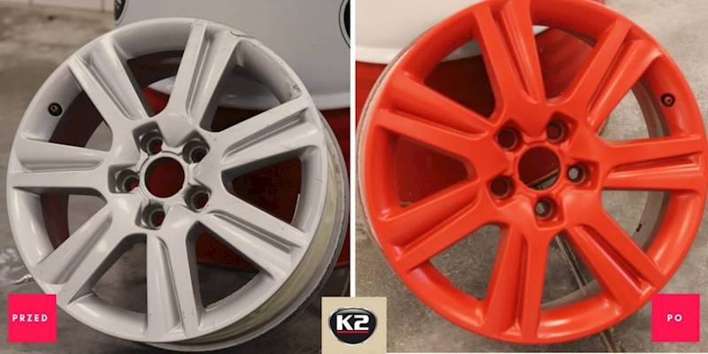 L343CE COLOR FLEX GUMA W SPRAYU CZERWONY 400ML