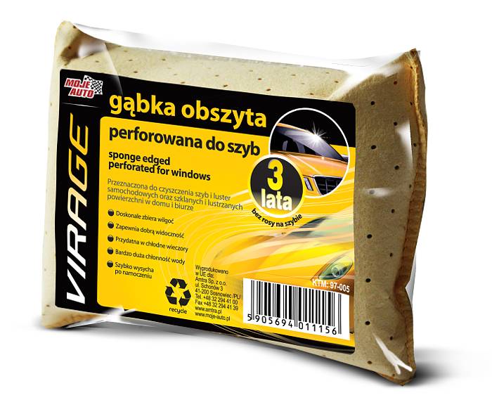 97-005 Gąbka perforowana obszyta irchą do szyb