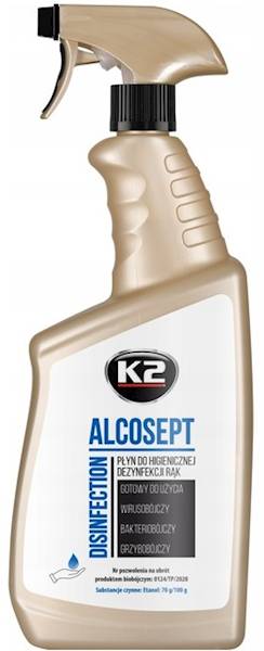 H072 ALCOSEPT 770ML. ATOMIZER DEZYNFEKCJA RĄK ALKOHOL 0124/TP/2020 *