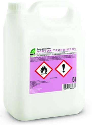 ACETON ROZCIENCZALNIK TECHNICZNY  5L.