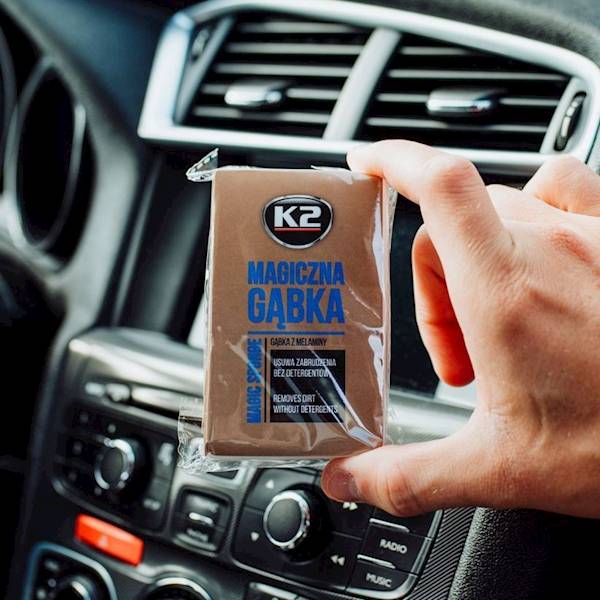 K290 MAGICZNA GĄBKA 10x6x2 malaminowa czyści bez detergentów