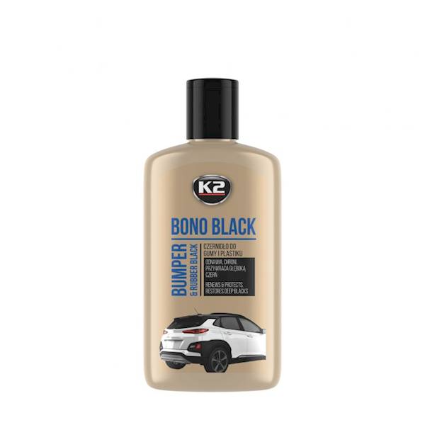 K030N BONO BLACK 250ML. CZERN.-ODNAW.GUMY-PLASIKÓW 