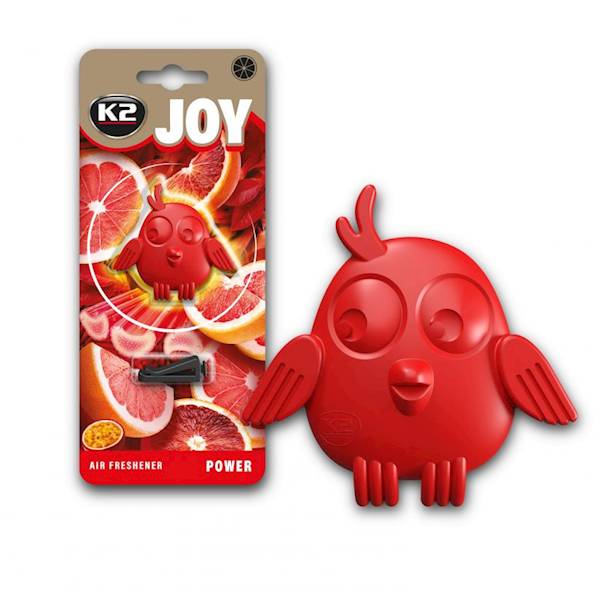 V891 K2 JOY POWER ZAPACH SAMOCHODOWY POLIMEROWY W KRATKE NAWIEWU