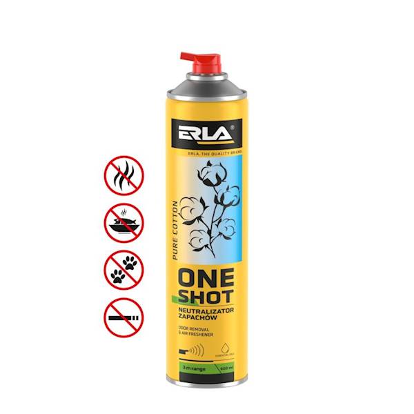 R421 ERLA ONE SHOT 600ML PURE COTTON NEUTRALIZATOR ZAPACHÓW