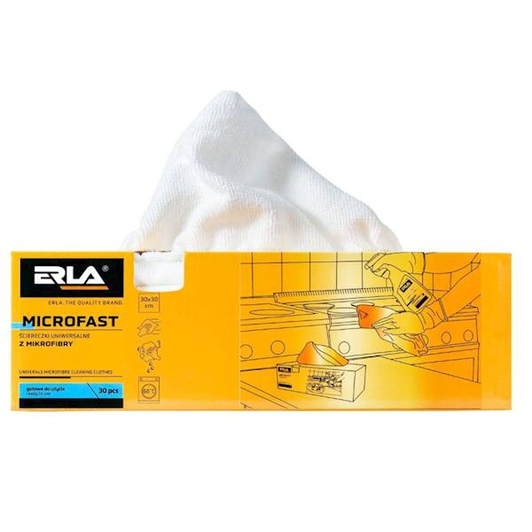 R1013 ERLA MICROFAST Zestaw 30 sztuk MIKROFIBRY