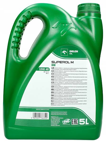 Orlen oil SUPEROL M CC 15W40 5L.