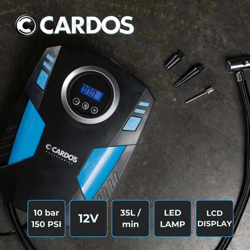 AA406 CARDOS KOMPRESOR Z WYŚWIETLACZEM LCD