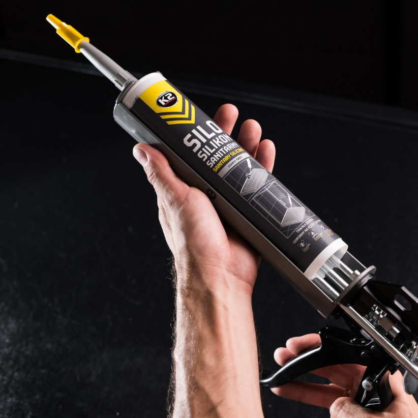 B264 K2 SILO SILIKON SANITARNY SZARY 300ML odporny na pleśń