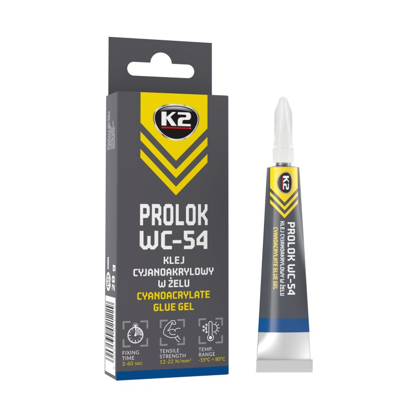 WC54 PROLOK WC-54 ŻELOWY KLEJ CYJANOAKRYLOWY 20G w ŻELU