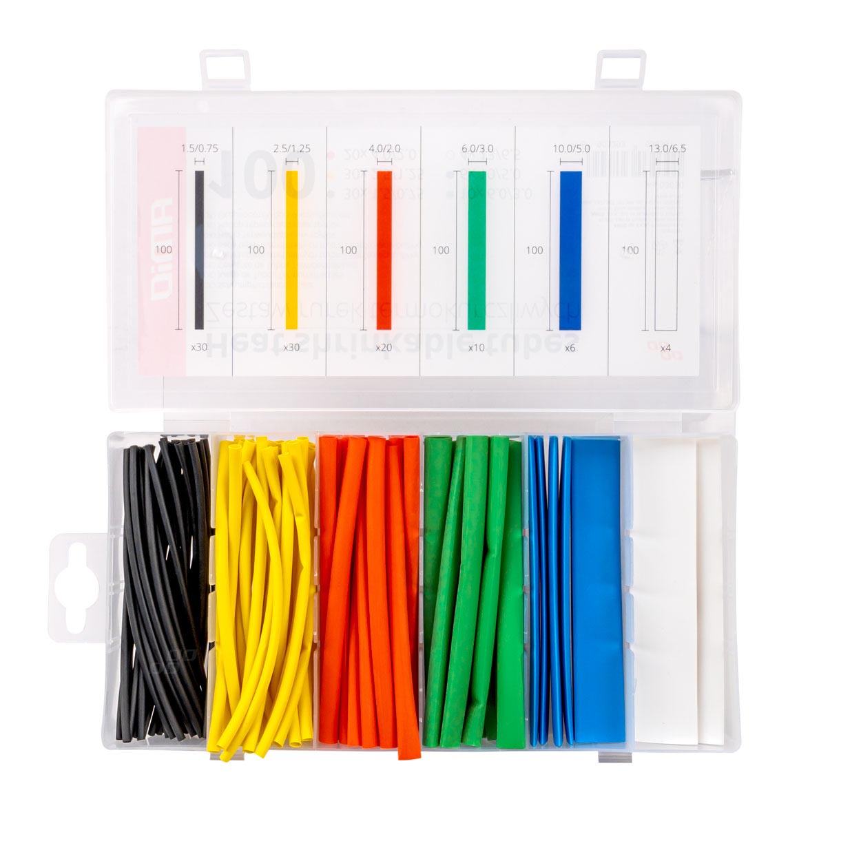 03030 Zestaw rurek termokurczliwych rurki koszulki 100 szt